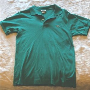 Lacoste polo in teal green